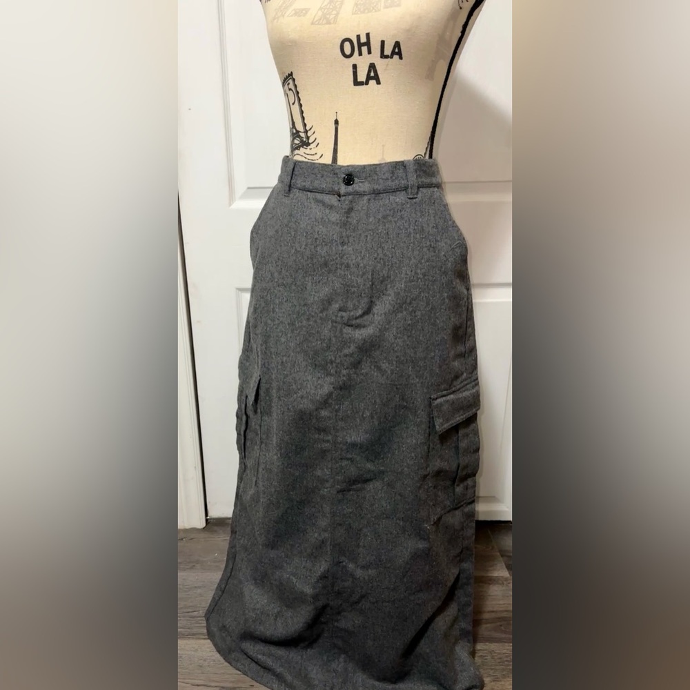 POLO JEANS Ralph Lauren wool blend maxi skirt - size 8